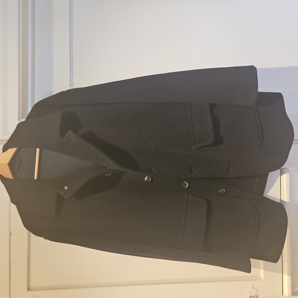 Turnbull and Asser navy peacoat